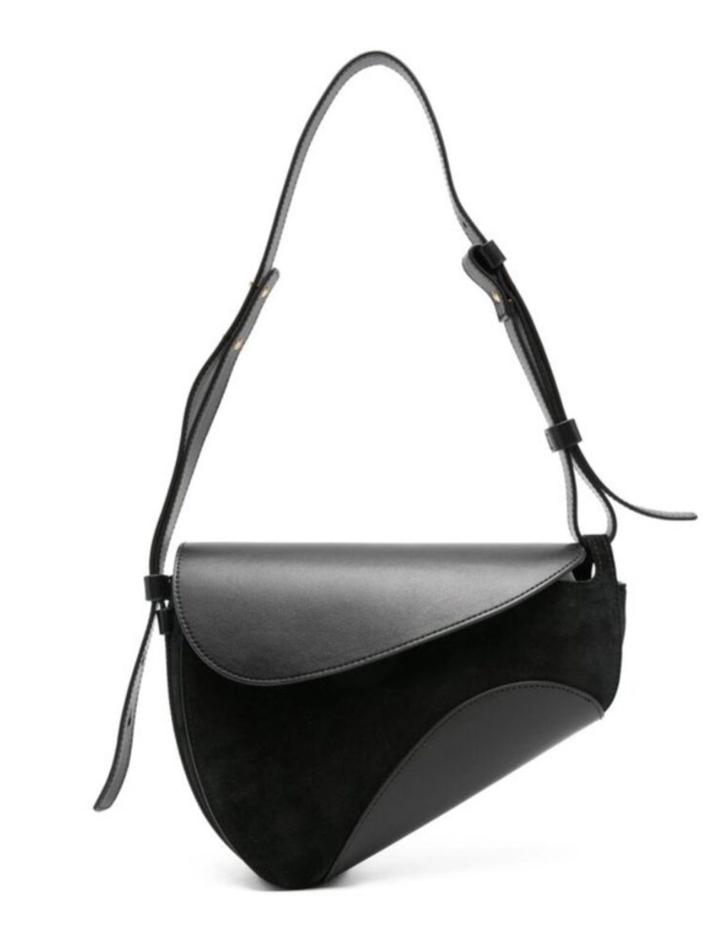 New Neous Berenices Saddle Shoulder Bag Black
